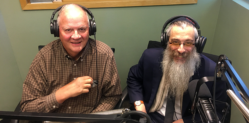 Rabbi Berel Levertov and John Sandager